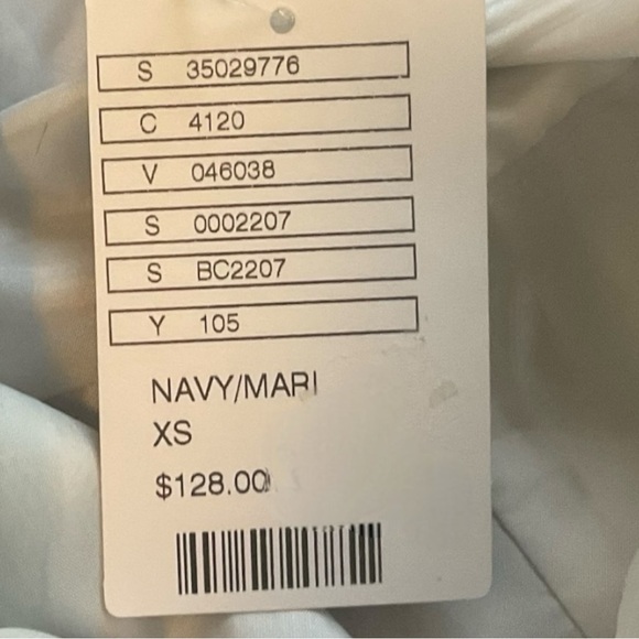 Anthropologie High Seas Skirt by Maeve Sz XS Blue and White Stripes NWT - Picture 16 of 16